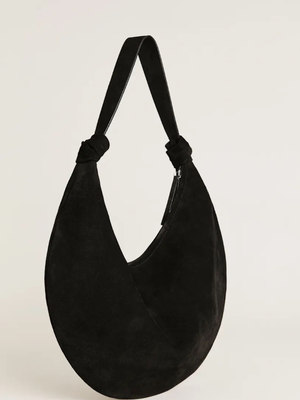 Reformation Rhea Black Hobo Bag in Suede - Picture 4 of 6